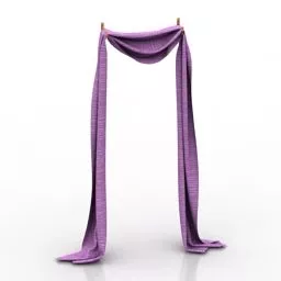 Curtain Decor Furniture 3d model