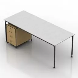 Working Table Office Furniture 3d model