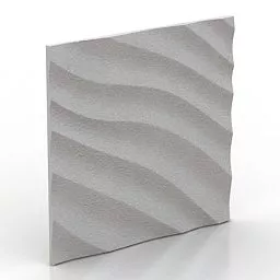 Waves Panel Decor 3d model
