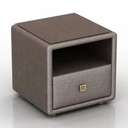 2 Drawer Nightstand Monserat Design 3d model