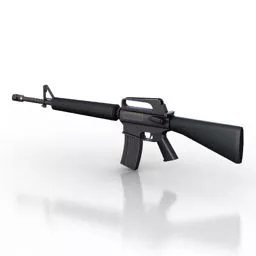 Military Gun M16a2 3d model
