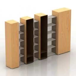 Open Close Rack Furniture System 3d model