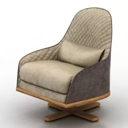 Armchair Pouf Design 3d model
