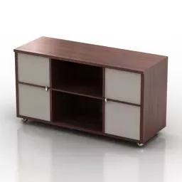 Office Locker Table 3d model