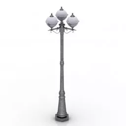 Lamppost Dual Side 3d model