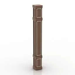 Classic Square Column 3d model