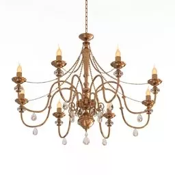 Vintage Luster Opera Chandelier 3d model