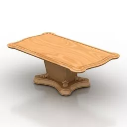 Wooden Table Italy Design 3d model
