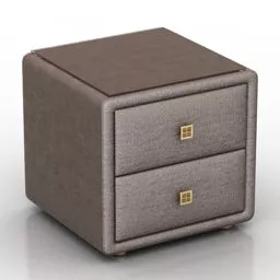Bedroom Nightstand Monserat 3d model