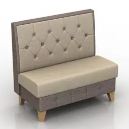 Restaurant Sofa Derbi Design 3d model
