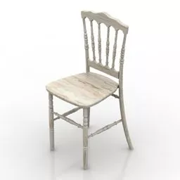 Wooden Chair Louis 3d model