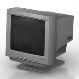 Old Pc Crt Monitor 3d model Old Pc Crt Monitor 3d model