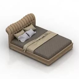 Hotel Vintage Bed Imperia 3d model