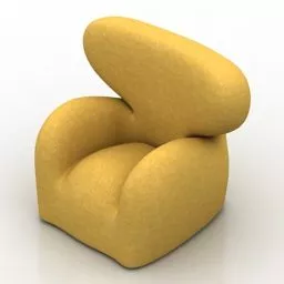 Soft Pad Armchair 3d model