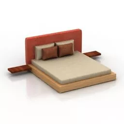 Double Bed Bedroom 3d model