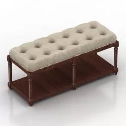 Bedroom Bench Greta 3d model