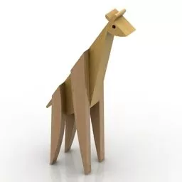 Figurine Giraffe 3d model