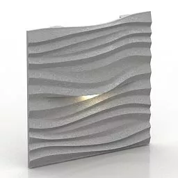 Panel Costa Wave Pattern 3d model