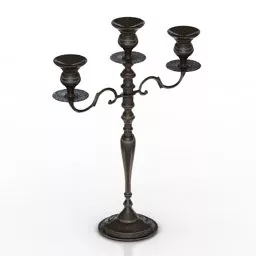 Table Candlestick Decoration 3d model
