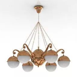 Antique Brass Luster Design 3d model
