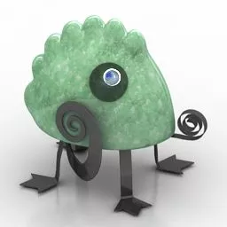 Figurine Chameleon 3d model