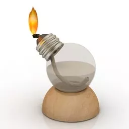 Bulb Lamp Oil 3d model