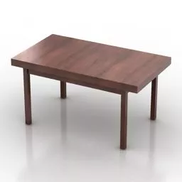 Rectangle Table 4 Legs V1 3d model Rectangle Table 4 Legs V1 3d model