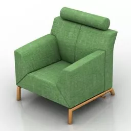 Fabric Armchair Jori 3d model