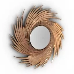 Rectangular Vertical Mirror 3d model