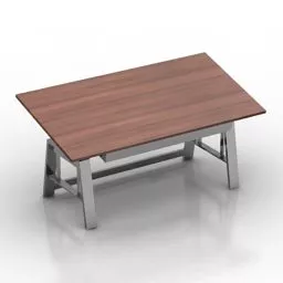 Wooden Table For Home 3d model Wooden Table For Home 3d model