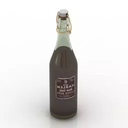 Kitchen Wine Bottle V1 3d model