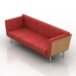 Fabric Sofa Goetz Design 3d model