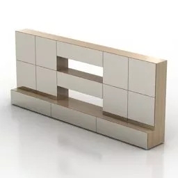 Full Tv Rack Cubo 3d model