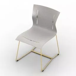 Office Chair Cuoio 3d model