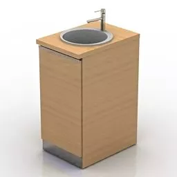 Stone Kitchen Sink 3d model