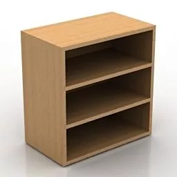 3 Layer Shelf Kitchen 3d model