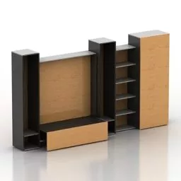 Home Tv Wall Rack 3d model