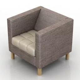 Single Armchair Larson 3d model