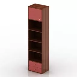 Locker Stand Cabinet Pinokkio Design 3d model