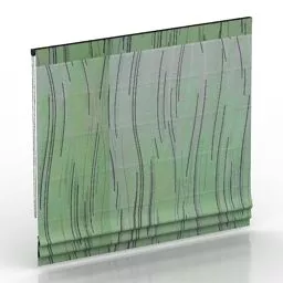 Curtain Floral Nature Texture 3d model