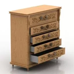 Locker Classic Style 3d model