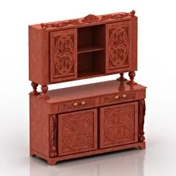 Classic Decoration Locker V1 3d model