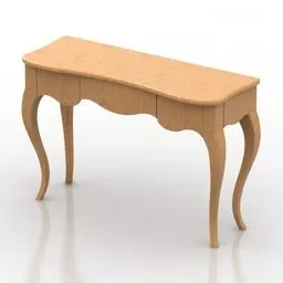 Dressing Table With X Leg 3d model