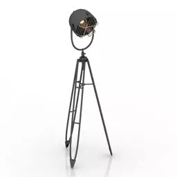 Red Torchere Lamp Oluce 3d model