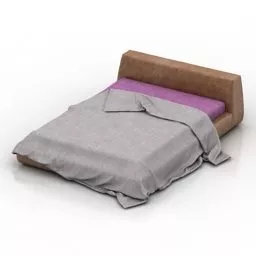 Double Bed Vatta Design 3d model