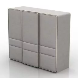 Bedroom Full Height Wardrobe 3d model
