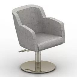 Office Fabric Armchair 3d model