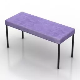 Minimalist Bench 3d model