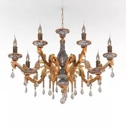 Classic Design Luster Chandelier 3d model