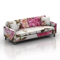 Flower Textures Sofa Ethan Design 3d model